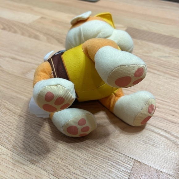 Paw Patrol Rubble Plush Stuffed Animal Dog Yellow Kids Toy - Picture 5 of 7